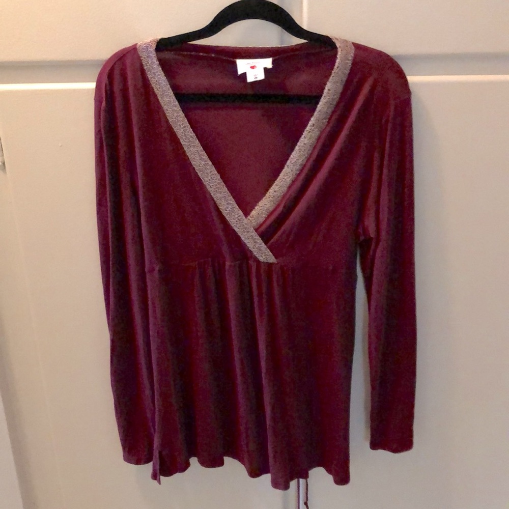 Lightweight Long sleeve Maternity Shirt